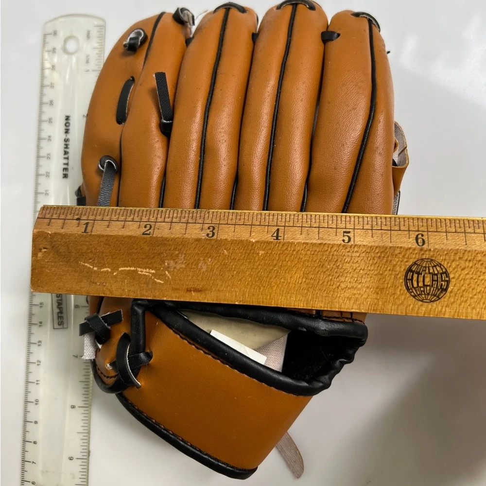 Kids Baseball Glove softball mitts by Wide Ball Brown with black accents